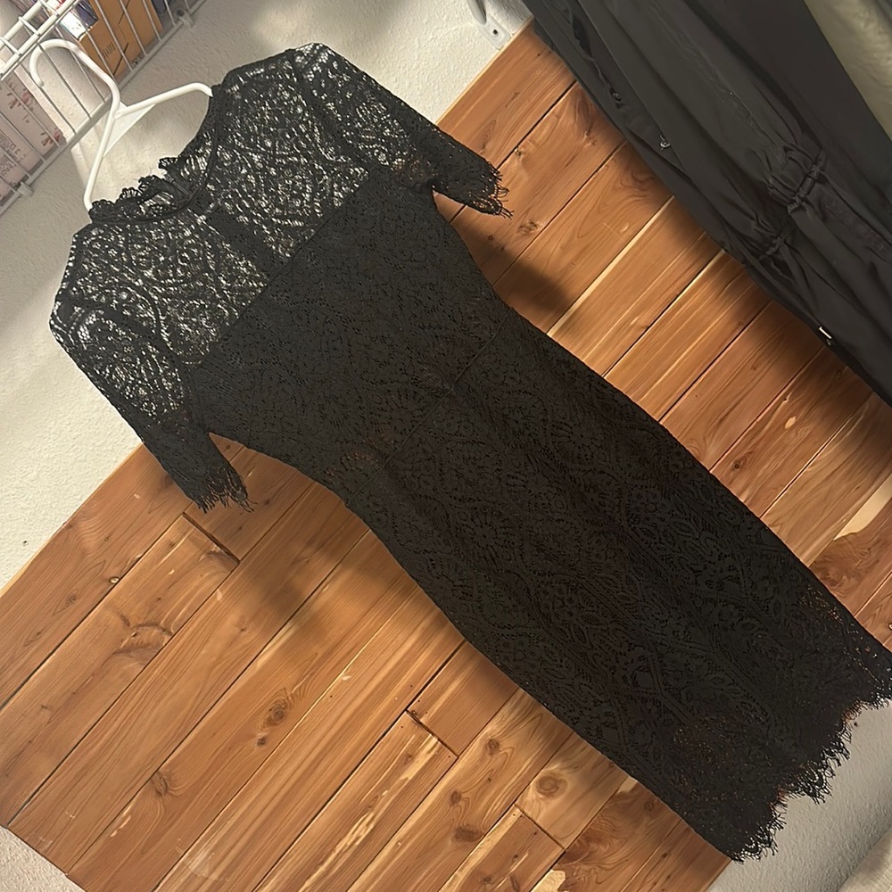 XS Lulus Remarkable Black Lace Dress